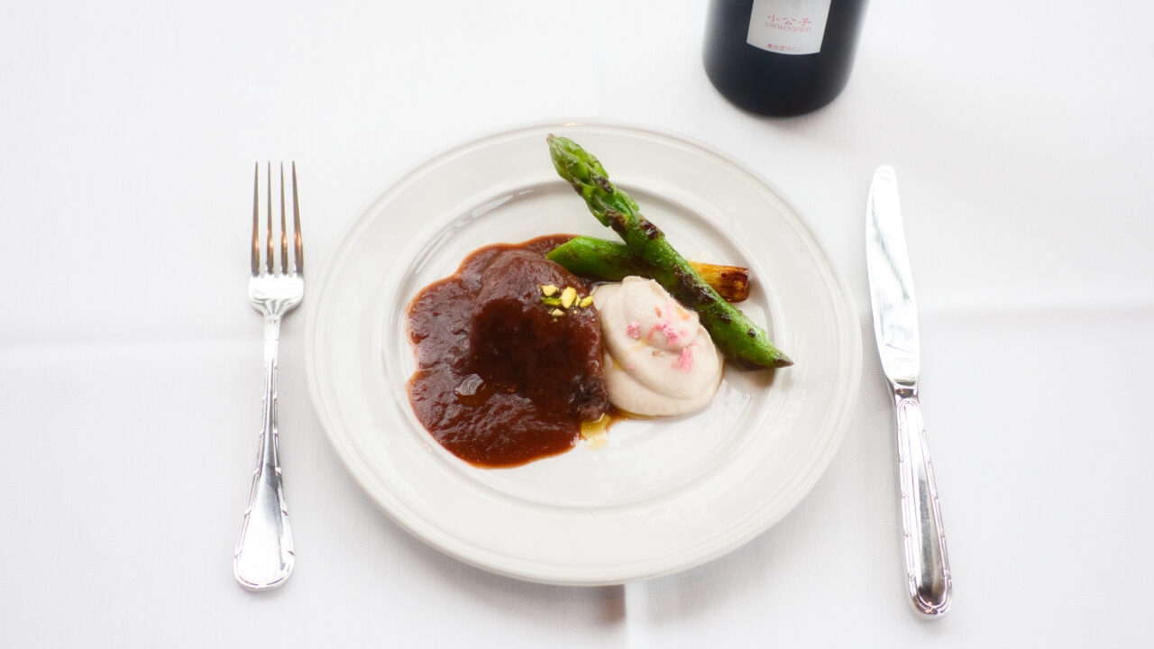 奥出雲和牛ほほ肉の赤ワイン煮込み - La Feniceの一皿