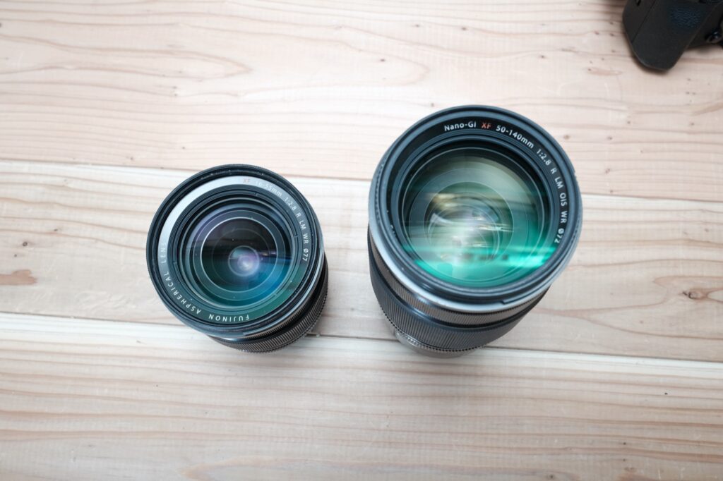 XF 16-55mm F2.8 と XF 50-140mm F2.8