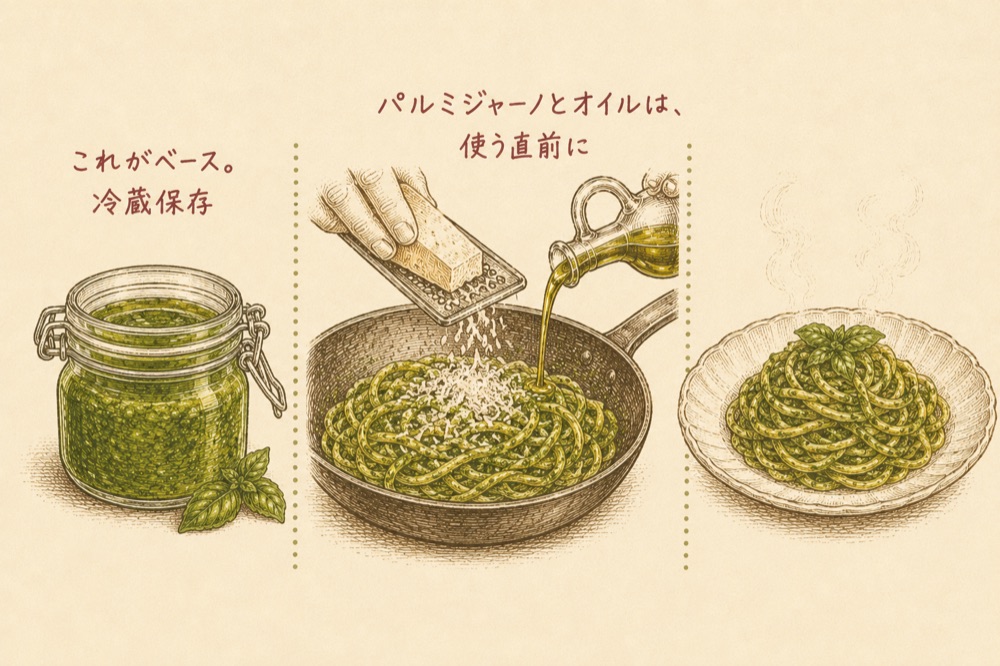 ペストの保存と使い方