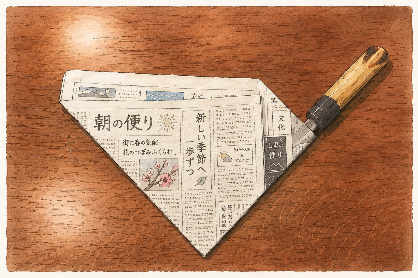 三角に巻き込んでいく