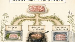 置き場所より先に「いつ使うか」を決める（図解）